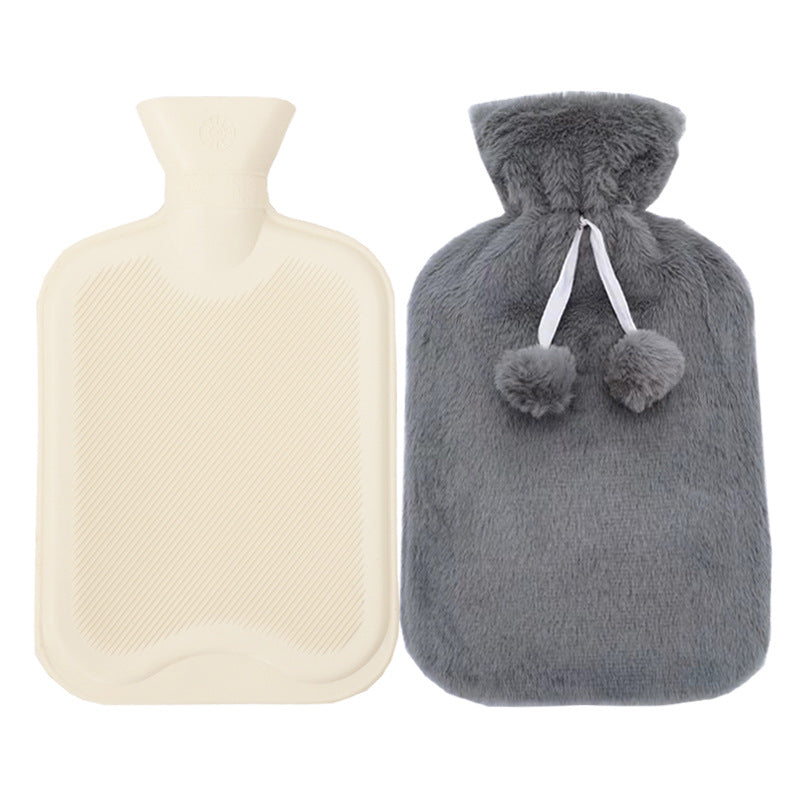 Botella De Agua Caliente De Goma Con Tapa Para Aliviar El Dolor Terapia De Frío Y Calor - soufeeles