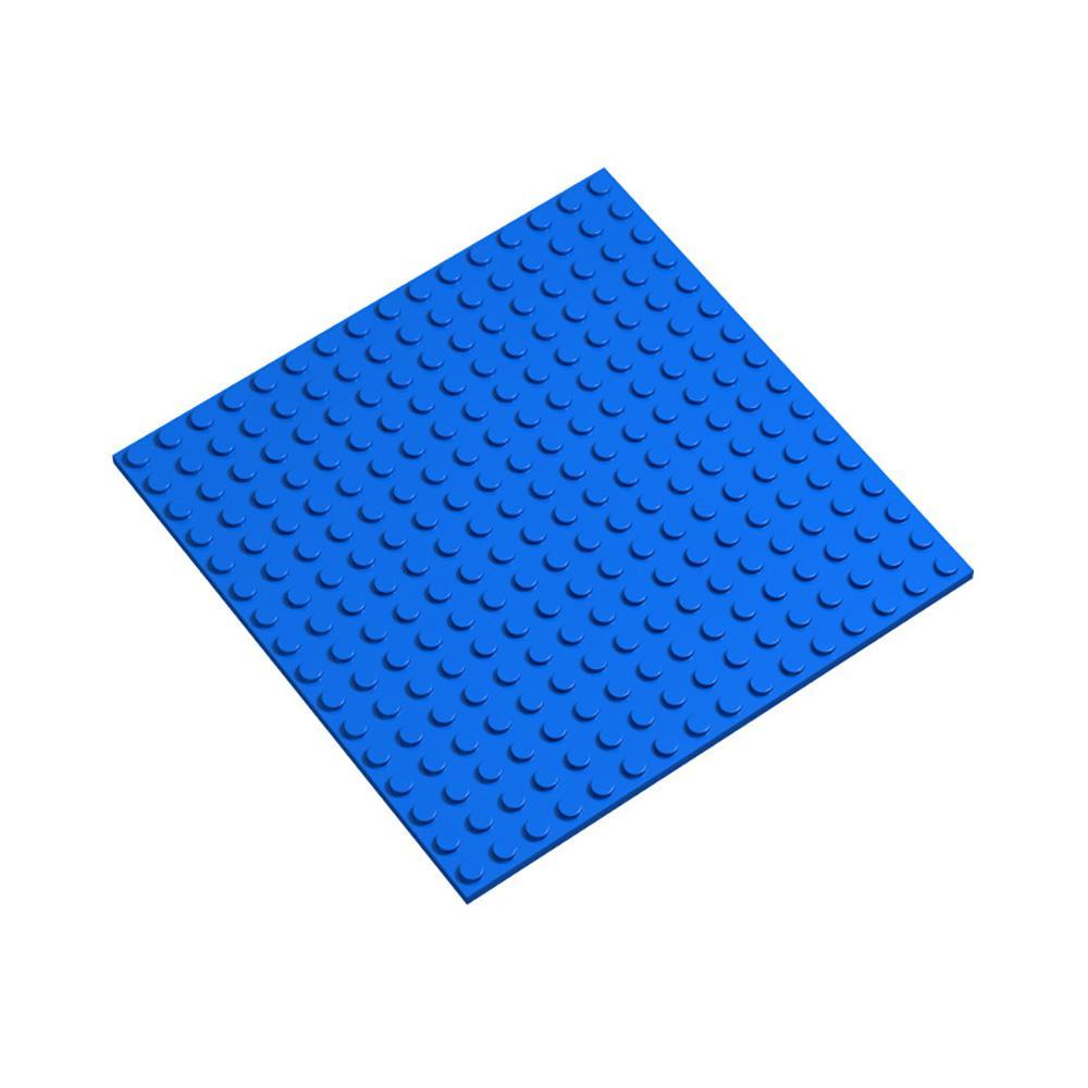 Placa Base De Construcción Clásica Para Construir Ladrillos Azul 5 * 5 Pulgadas - soufeeles
