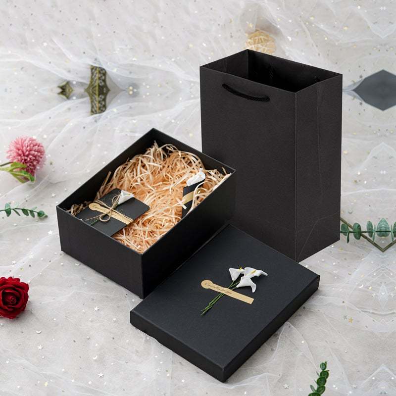 Caja De Regalo Simple Con Flor Caja De Regalo Simple De Moda Regalo Para El Amor - soufeeles