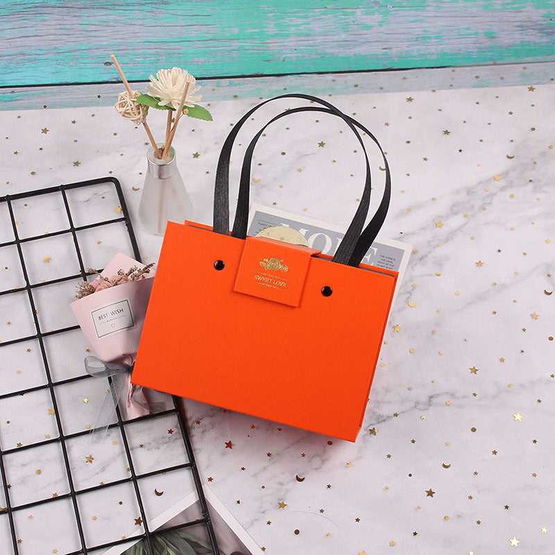 Caja De Regalo De Presentación En Forma De Rectángulo Caja De Mano Con Tapa Caja De Regalo Simple Y Hermosa - soufeeles