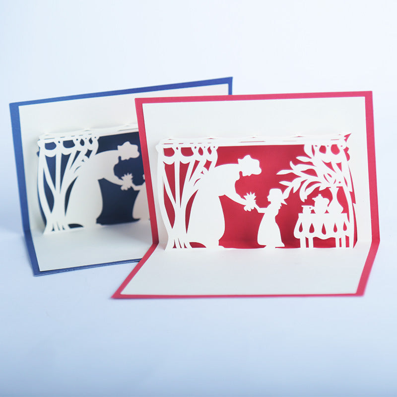 Tarjeta De Felicitación Del Día De La Madre De Acción De Gracias Regalos Creativos Tridimensionales 3d