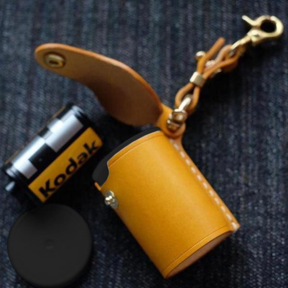 Accesorios Para Cámaras Digitales Cámara Película De Cuero Estuche Para Botellas Estuche Para Almacenamiento De Películas Funda Para Llavero