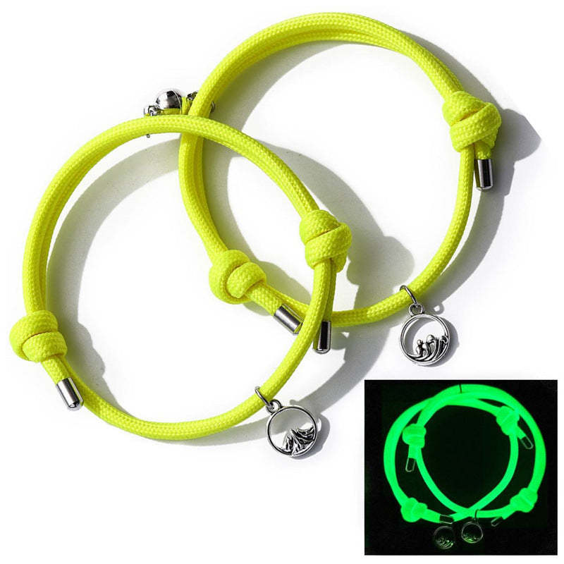 Pareja Luminosa Pulseras Magnéticas Pulsera Ajustable Joyería - soufeeles