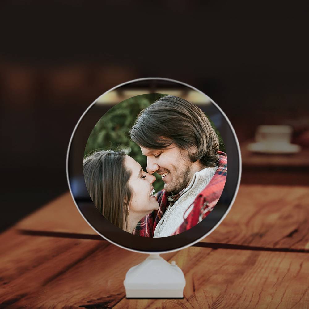 Personalizada Mágica Foto Lámpara de Noche, Dos Formas - Espejo y Luz Nocturna