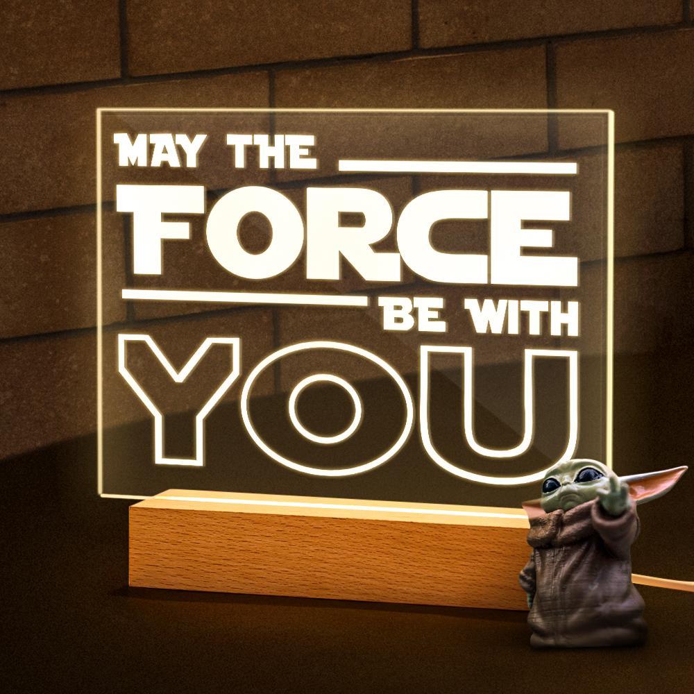 Mtfbwy Gift Night Light May Force Estar Contigo En La Oscuridad El Mejor Regalo Para Él - soufeeles