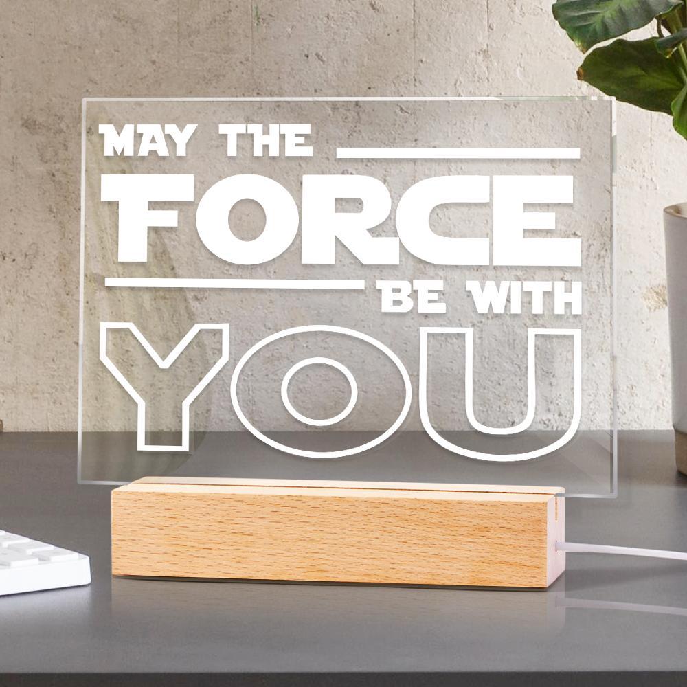 Mtfbwy Gift Night Light May Force Estar Contigo En La Oscuridad El Mejor Regalo Para Él - soufeeles
