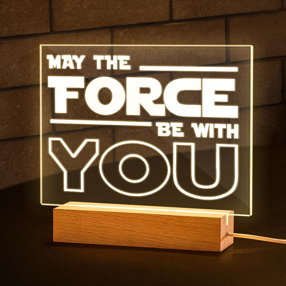 Mtfbwy Gift Night Light May Force Estar Contigo En La Oscuridad El Mejor Regalo Para Él - soufeeles