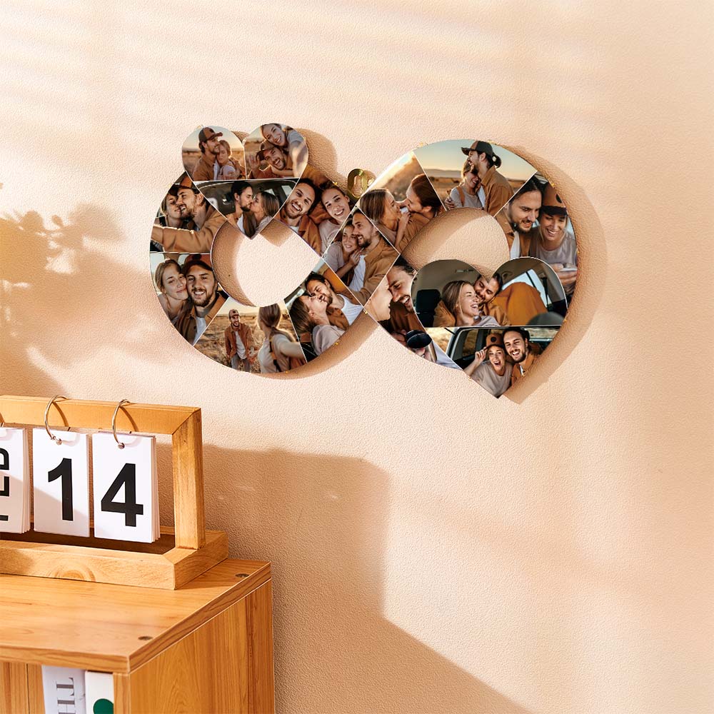 Foto Personalizada Infinity Love Lámpara Acrílica Marco De Fotos Personalizado Luz Nocturna Regalo Creativo Para Ella - soufeeles