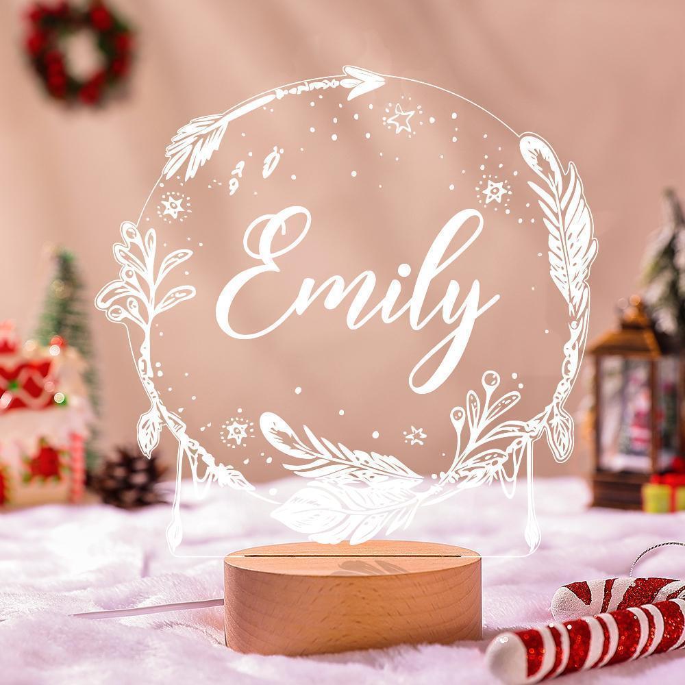 Regalos Personalizados Para Bebés Y Niñas Decoración Para El Cuarto De Niños Regalos De Navidad Lámpara De Luz Nocturna Personalizada