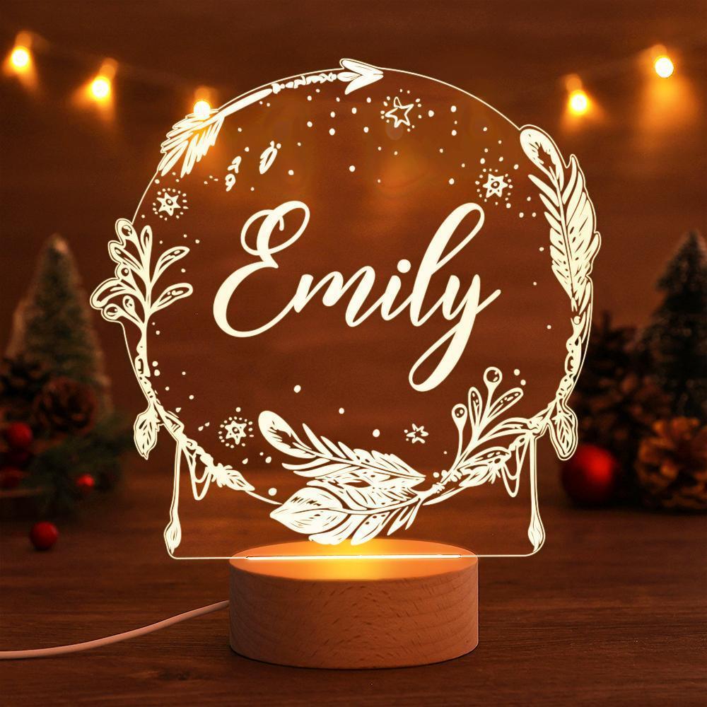 Regalos Personalizados Para Bebés Y Niñas Decoración Para El Cuarto De Niños Regalos De Navidad Lámpara De Luz Nocturna Personalizada