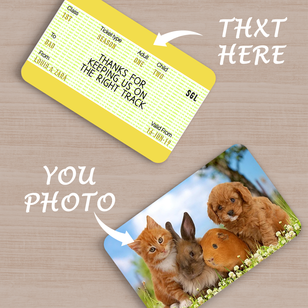 Tarjeta de billetera con foto grabada personalizada Buen amigo de la humanidad Regalos para mascotas