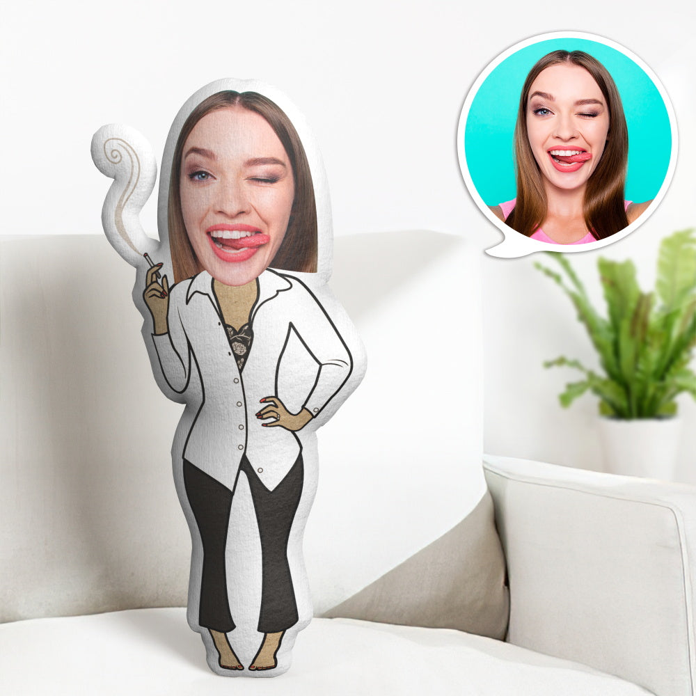 Visage Personnalisé Minime Jeter Oreiller Personnalisé Visage Minime Jeter Oreiller Halloween Cadeaux - soufeelfr