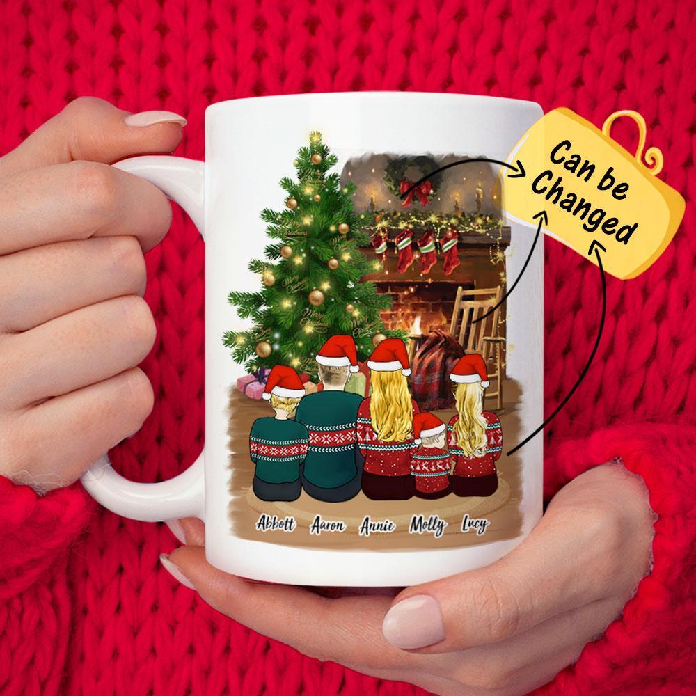 Tasse À Café Familiale Personnalisée De Noël - Meilleur Cadeau De Noël