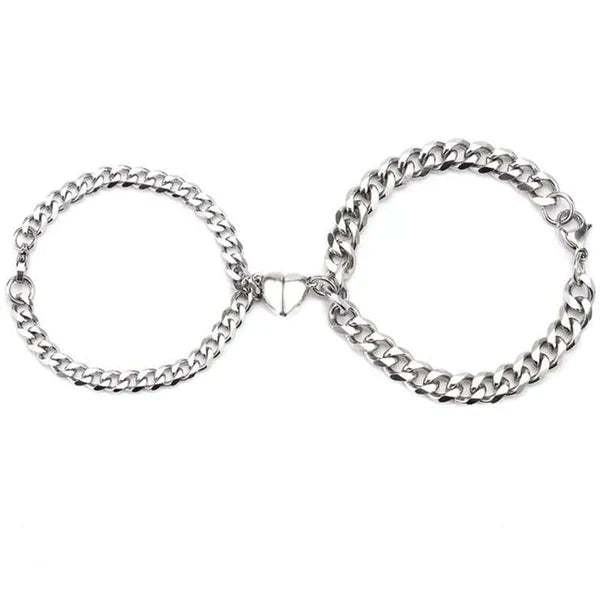 Ensemble De Bracelets De Couple Magnétiques Meilleur Cadeau Pour Les Couples Et Les Amis - soufeelfr