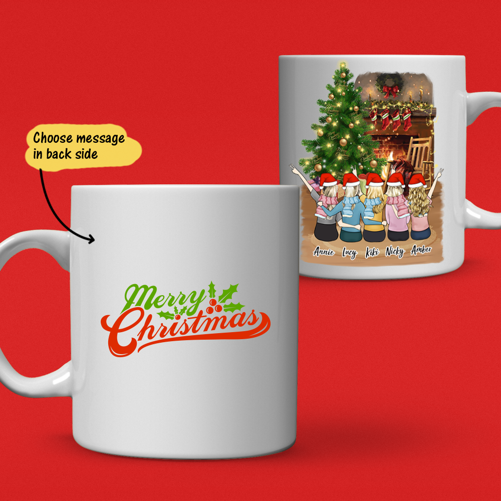 Tasse De Café Personnalisée De Noël Best Friends Pour Les Filles