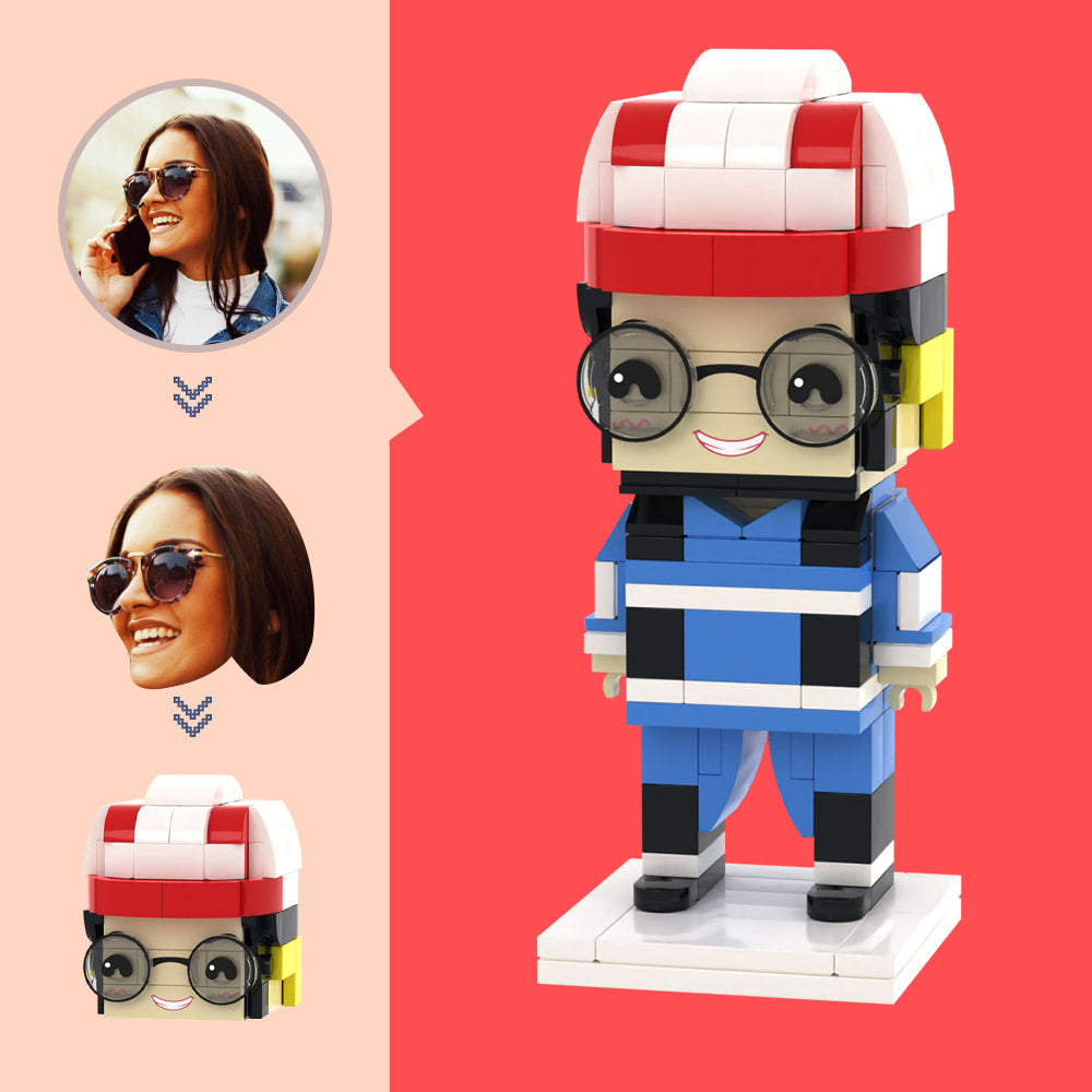 L'ingénieur En Chef Personnalisé Figure De Petits Blocs De Particules Cadeaux Personnalisables D'art De Brique - soufeelfr