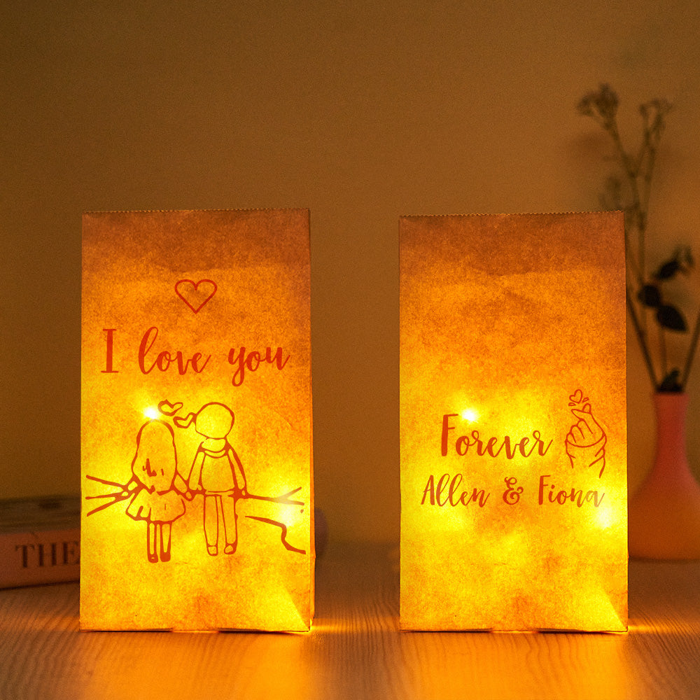 Enveloppe Personnalisée Lumière Décorative Confession Couple Cadeaux - soufeelfr