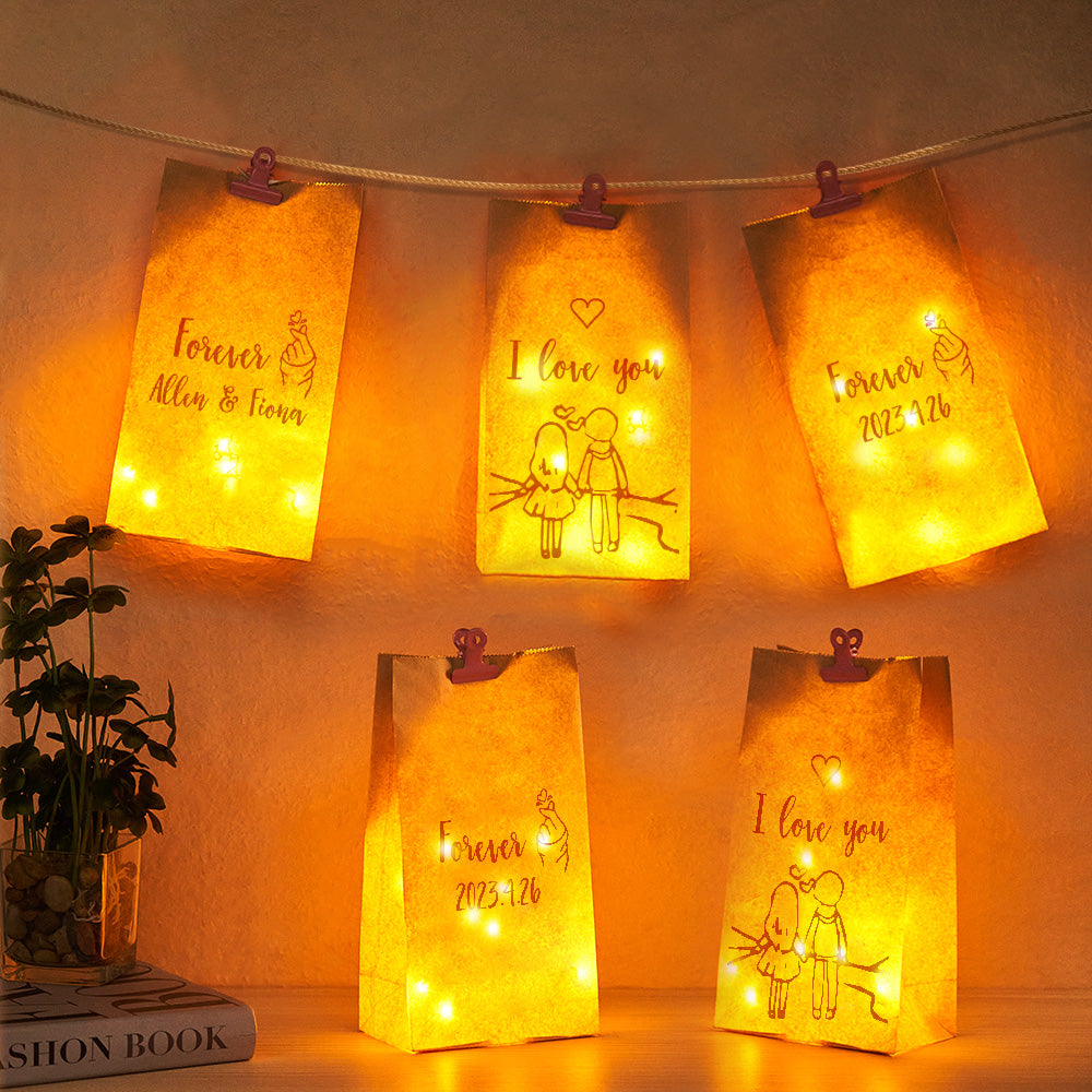 Enveloppe Personnalisée Lumière Décorative Confession Couple Cadeaux - soufeelfr