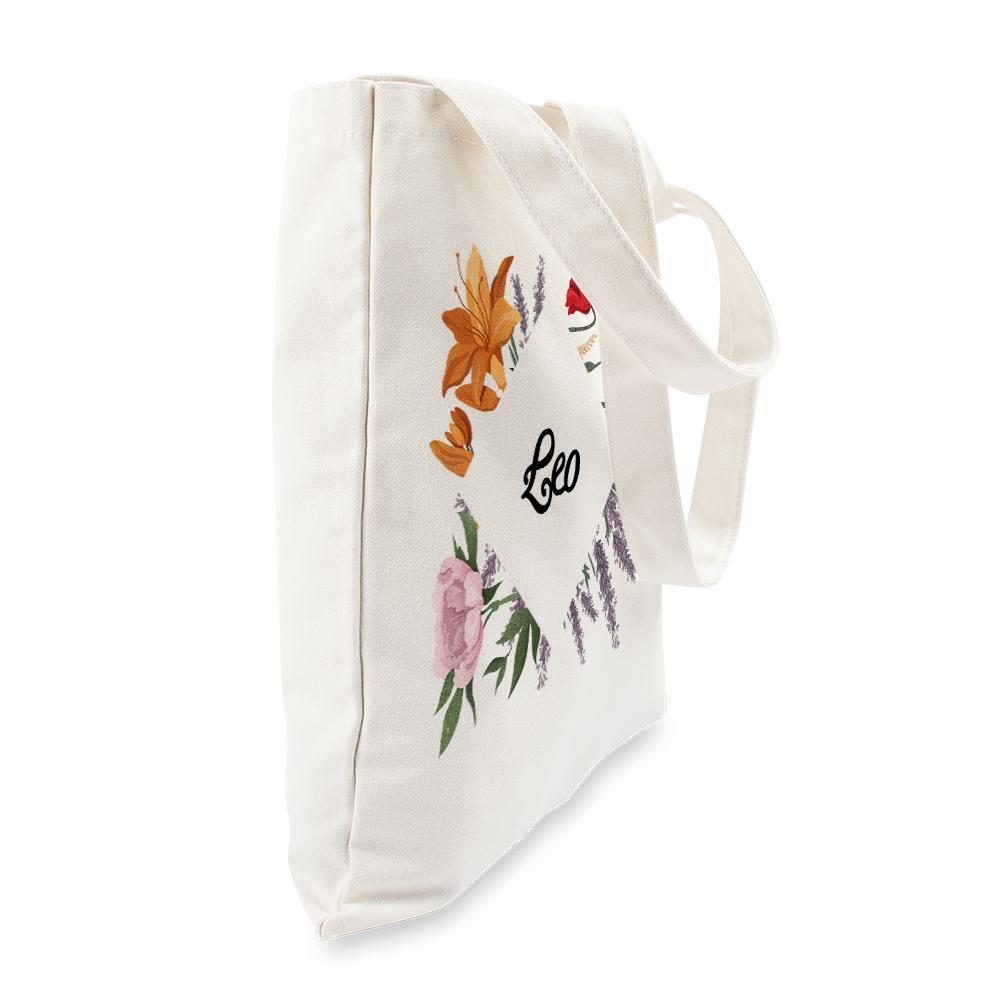 Thème De Fleurs De Sacs À Main Gravés Personnalisés