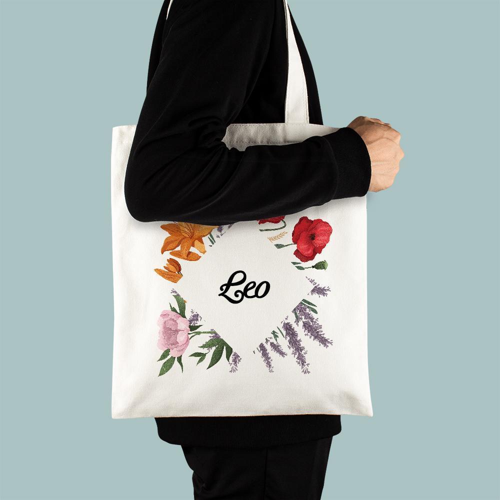 Thème De Fleurs De Sacs À Main Gravés Personnalisés