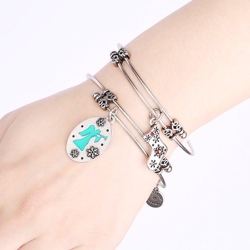 Bracelet Personnalisé Bracelet Charm Naissance De Pierre De Décembre En Argent Plaqué