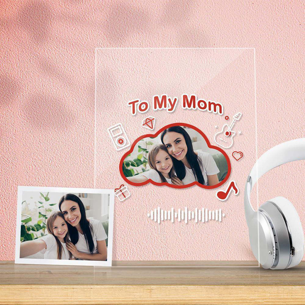 To My Dad Gift-scannable Music Code Acrylique Music Plaque Creative Gift
