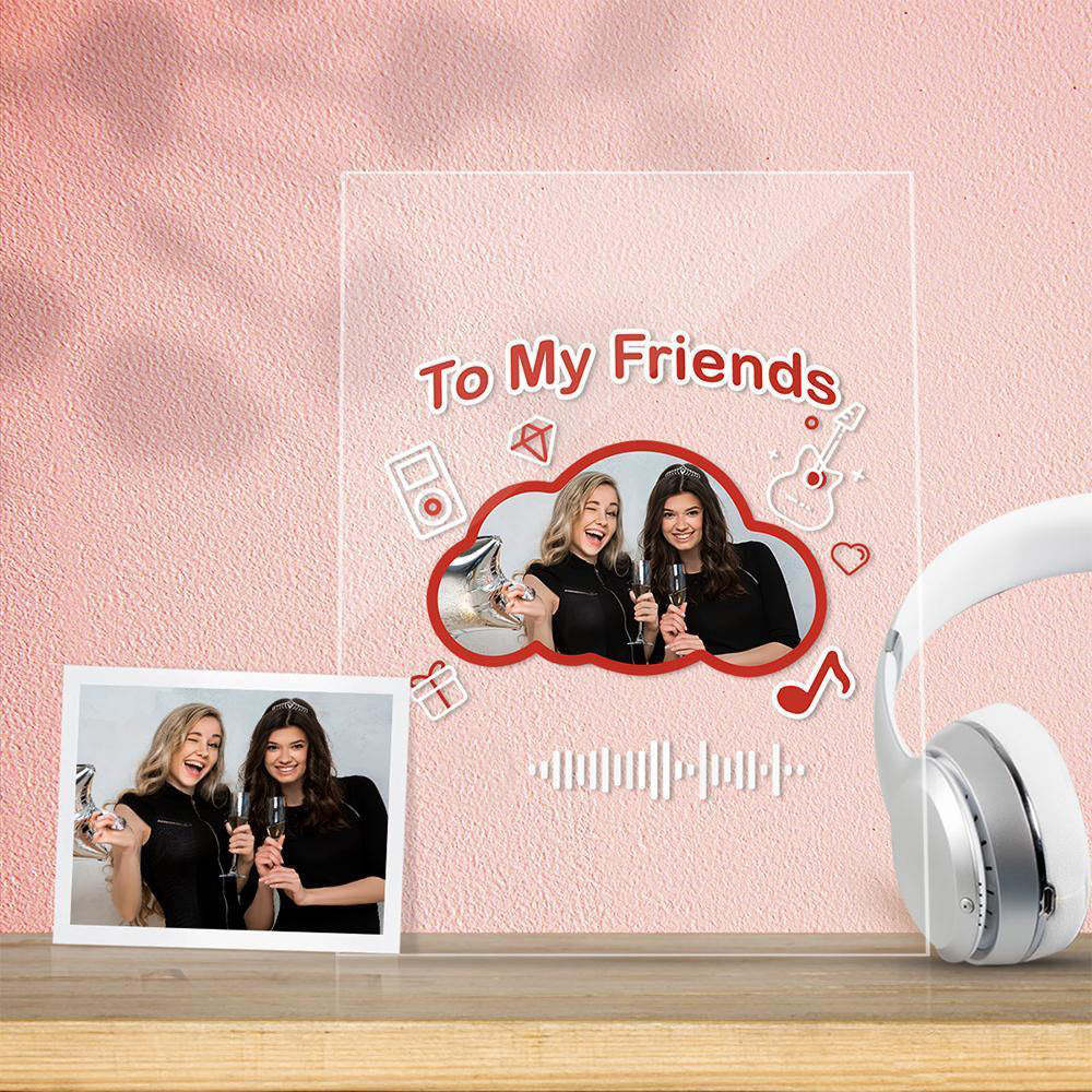 To My Dad Gift-scannable Music Code Acrylique Music Plaque Creative Gift