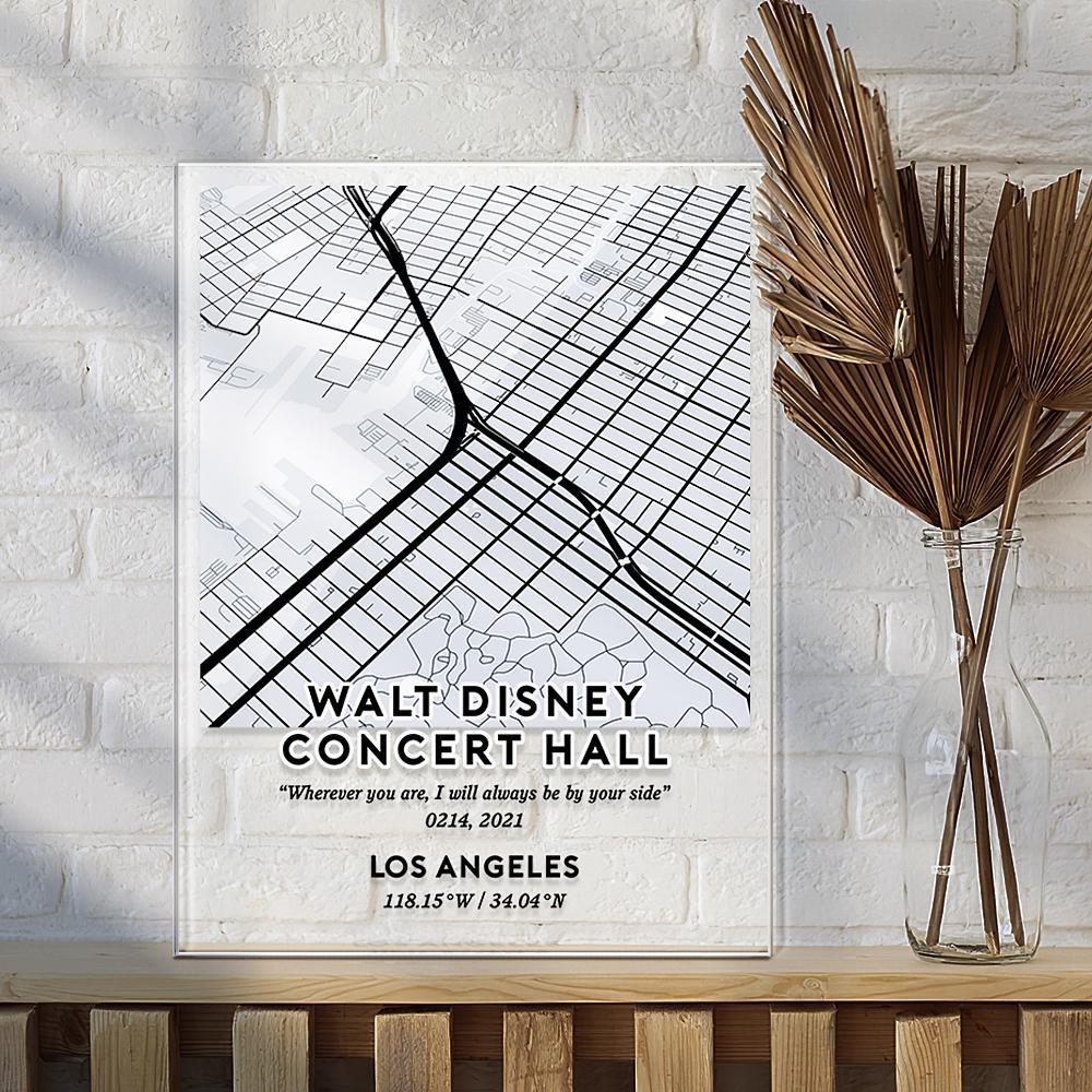 Carte De Ville Personnalisée Plaque Murale Art Prints Home Decor Plaque-3 Tailles