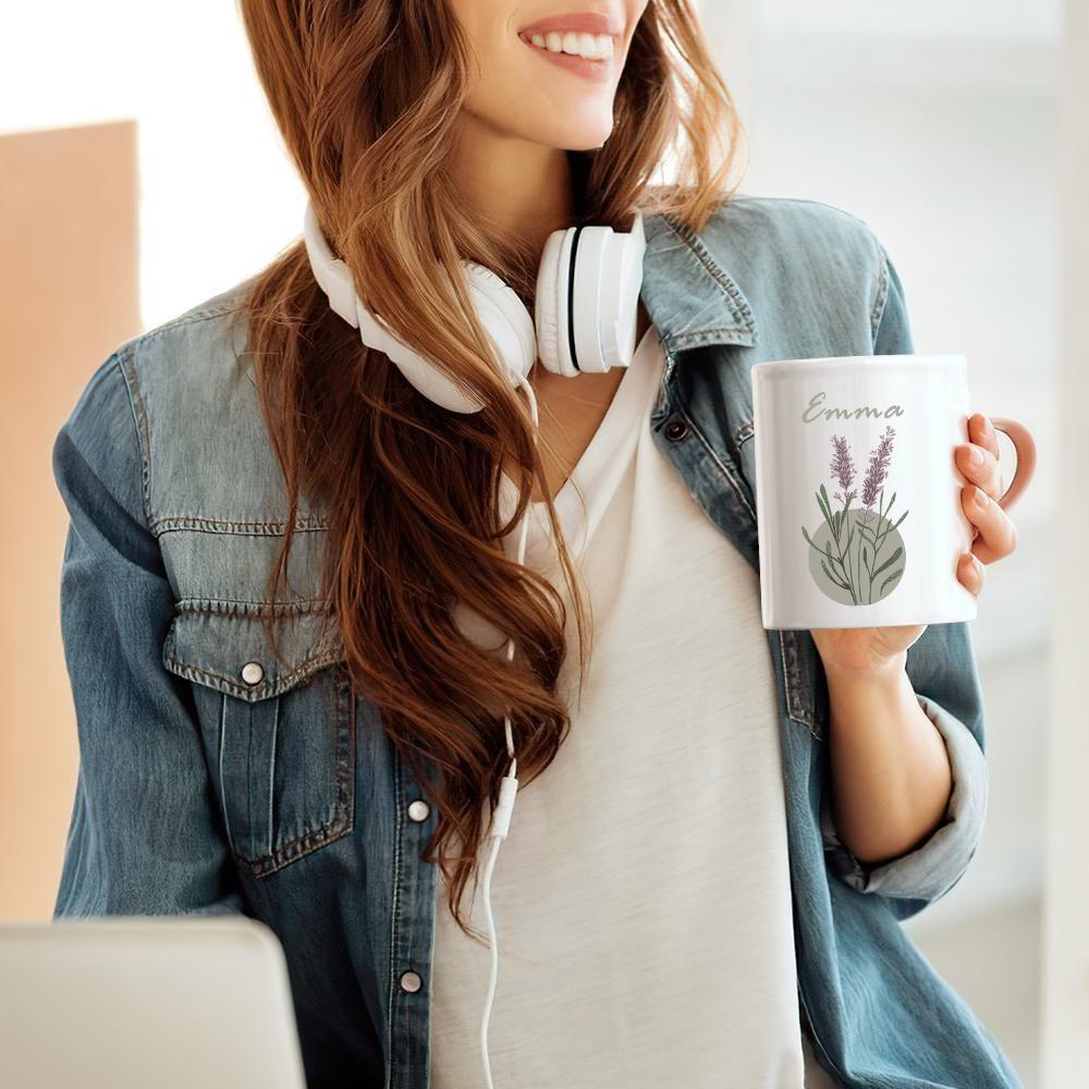 Tasse Personnalisée Tasse Fleur Pour Petite Amie