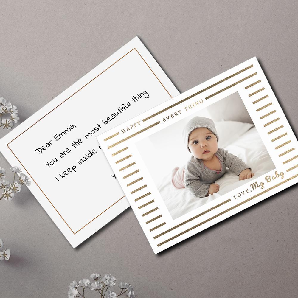 Cadeau Pour Bébé Carte En Photo Personnalisée