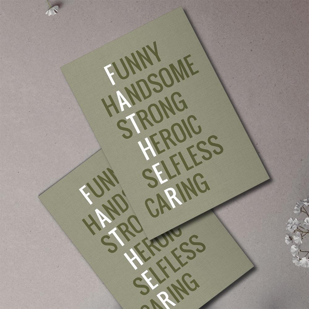 Carte De Voeux Pour La Fête Des Pères Toute La Bonne Qualité