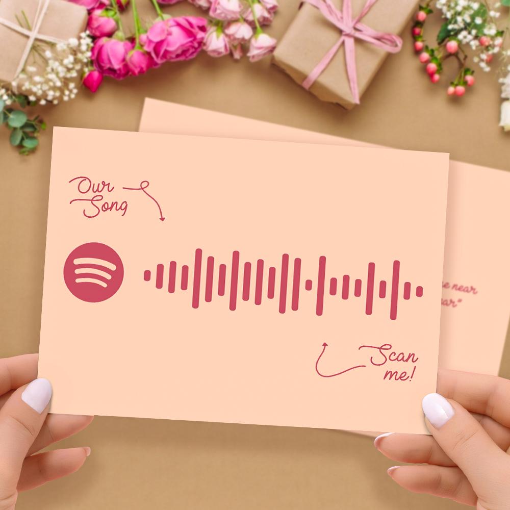 Cartes De Musique À Code Spotify Scannables Avec Vos Chansons Préférées Pour La Fête Des Mères