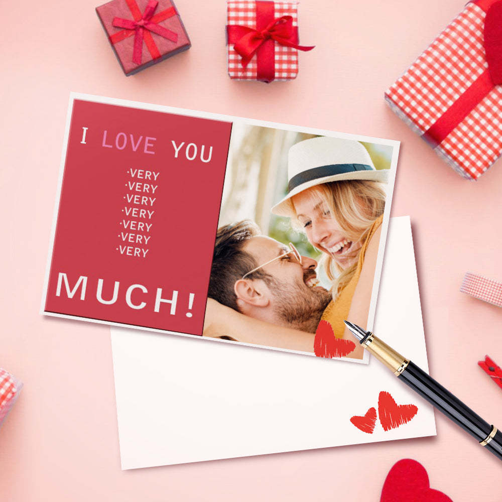 Carte De Voeux Personnalisée Drôle De Coeur De Valentine Pour L'anniversaire De Petit Ami De Mari De Petite Amie D'épouse