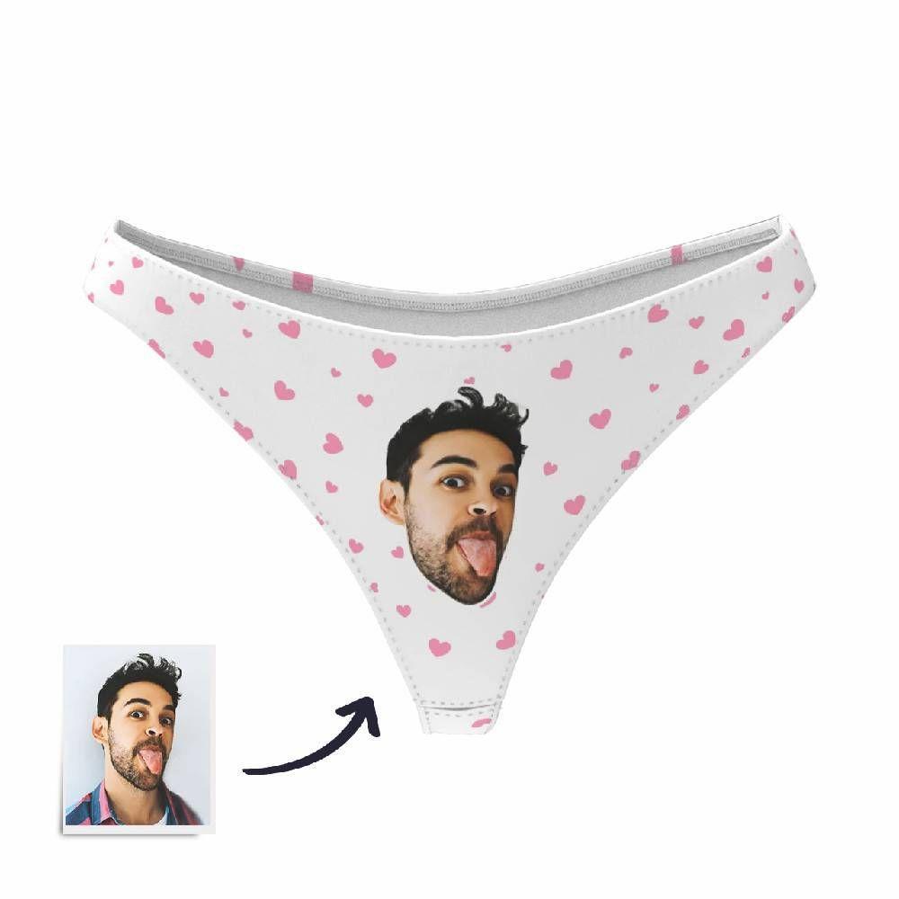 Culotte Boxer Photo Personnalisé, Culotte Boxer Petit Coeur Visage - Femme