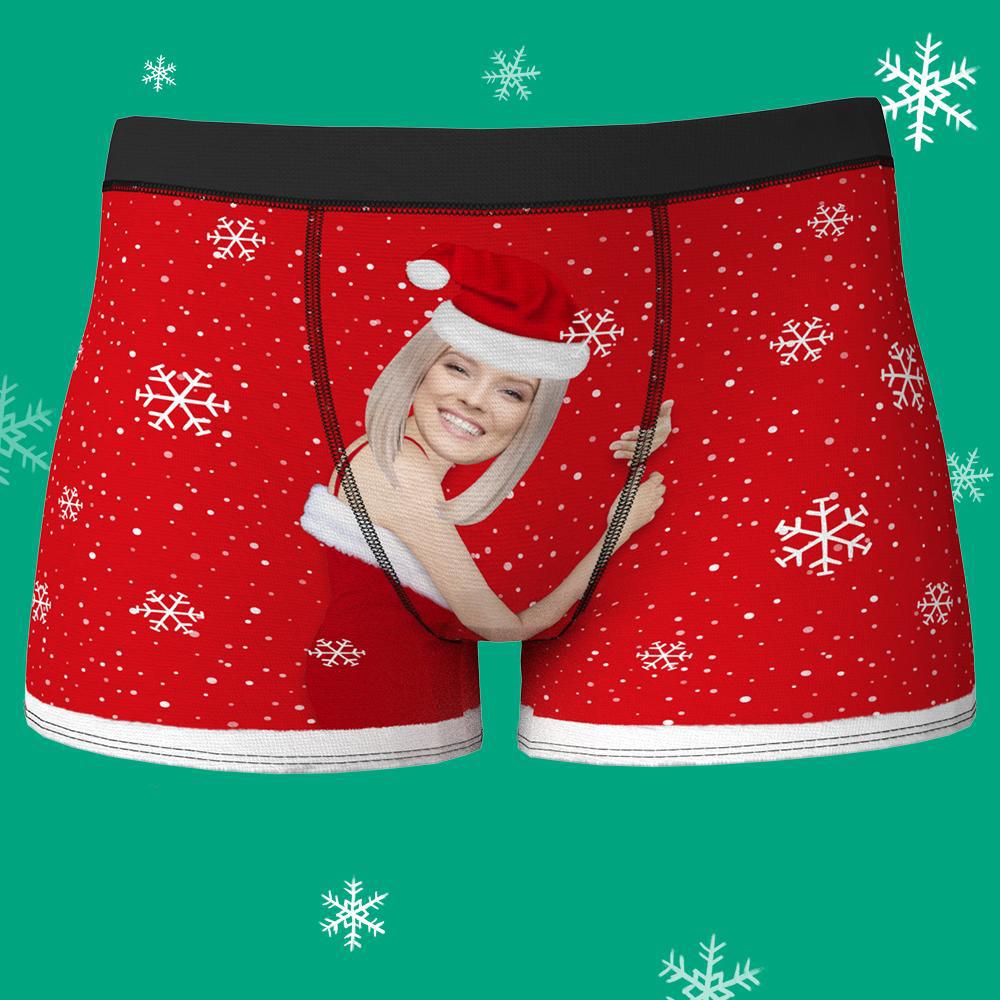 Idées Cadeaux De Noël, Sous-vêtements De Noël Pour Hommes Avec Visage Personnalisé