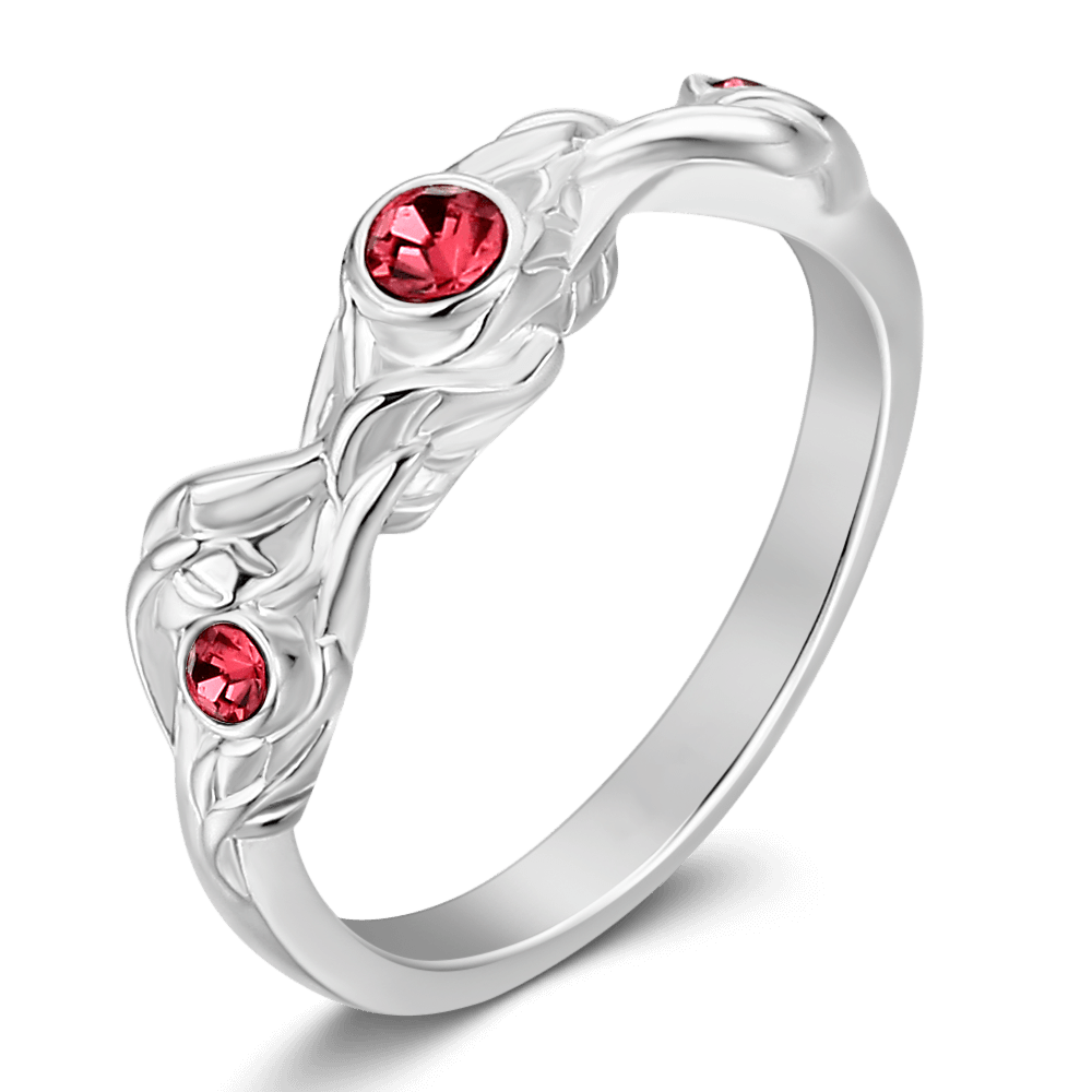 Bague De Promesse Personnalis¨¦s Avec Des Cristaux Changeable