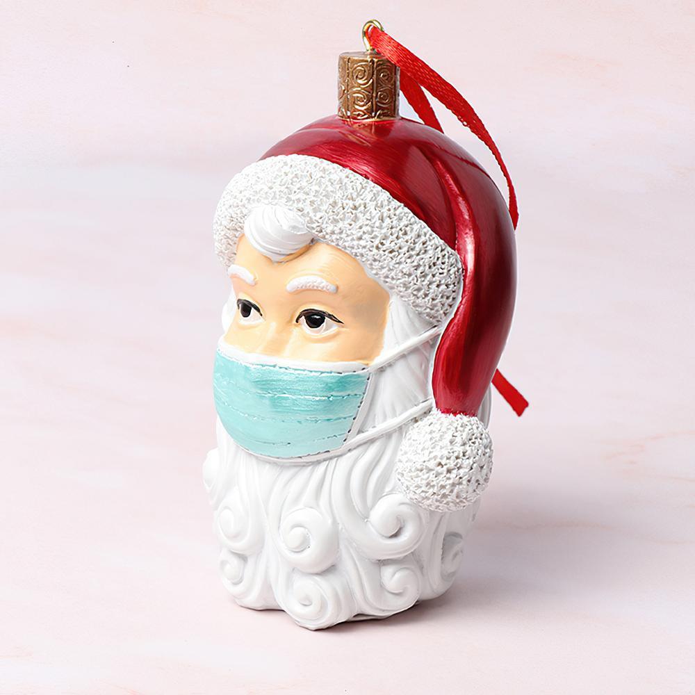 Christmas Ornaments Santa Claus Face Mask Home Decoration Gifts