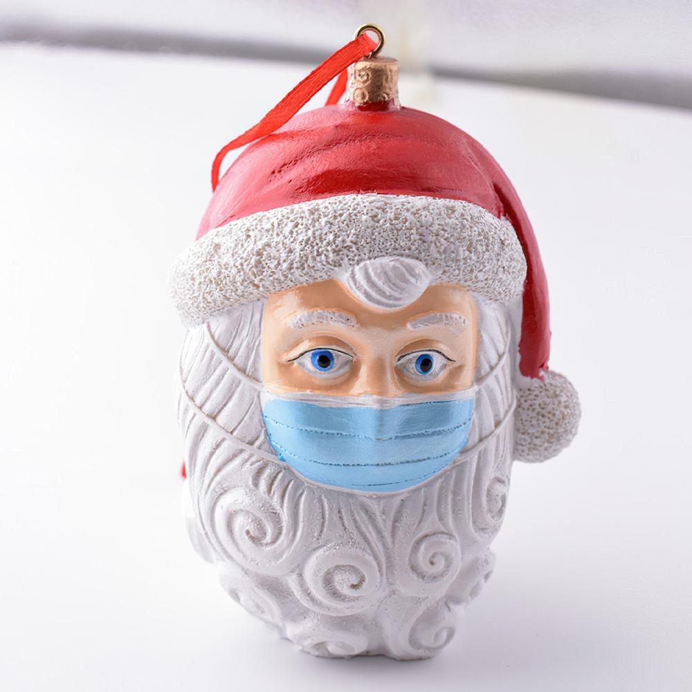 Christmas Ornaments Santa Claus Face Mask Home Decoration Gifts