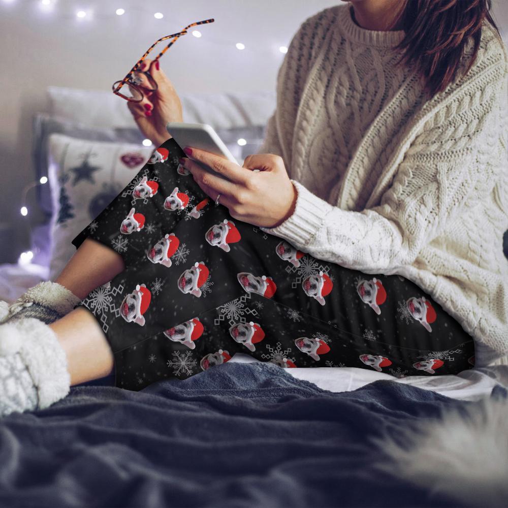 Pantalon De Visage Personnalisé Pyjama De Noël En Famille