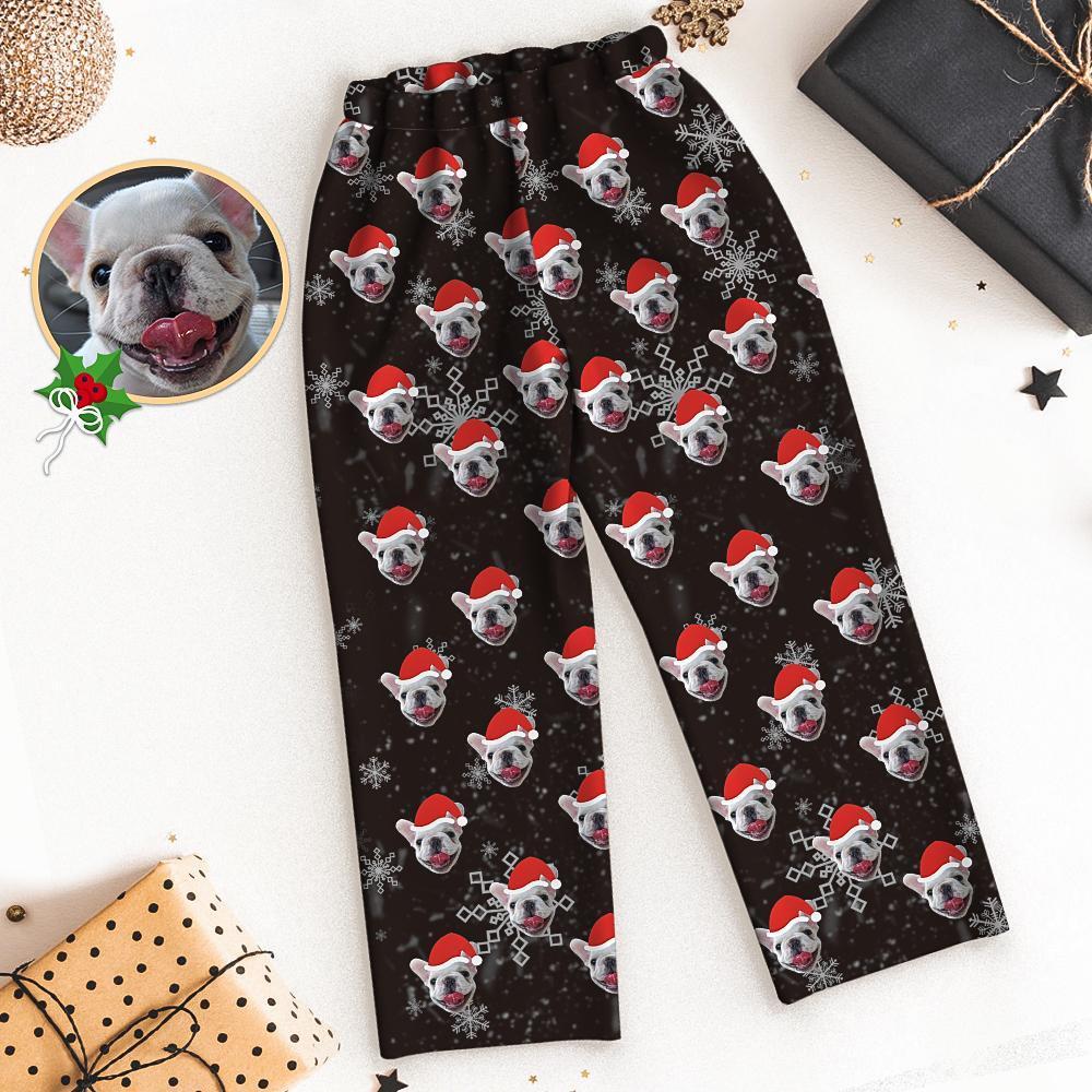 Pantalon De Visage Personnalisé Pyjama De Noël En Famille
