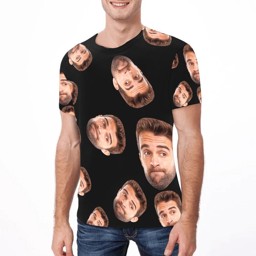 T-shirt Visage Personnalisé Photo T-shirt Imprimé Pour Hommes