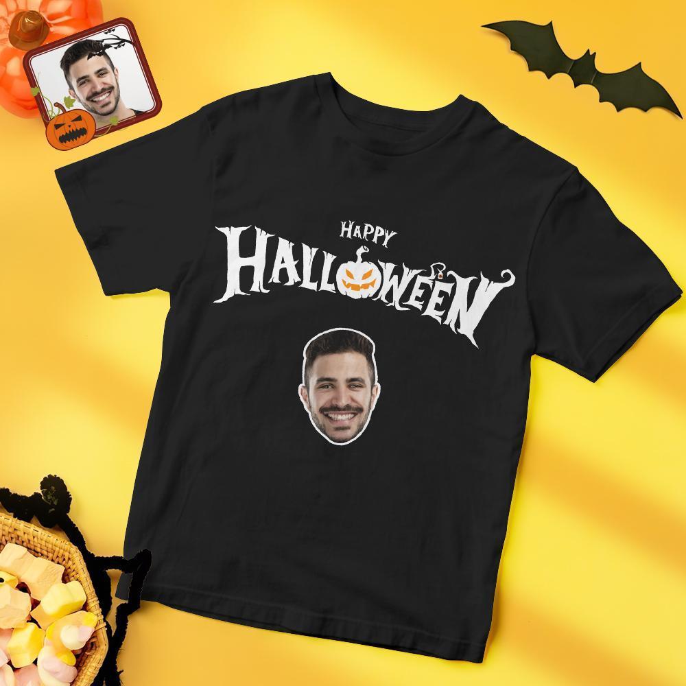 Chemises Photo Personnalisées T-shirts Visage Joyeux Cadeaux D'halloween Pour Les Amis