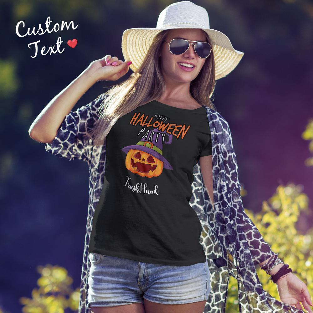 Joyeux Halloween T-shirts Gravés Personnalisés Avec Des Cadeaux Drôles De Citrouille Pour Hommes