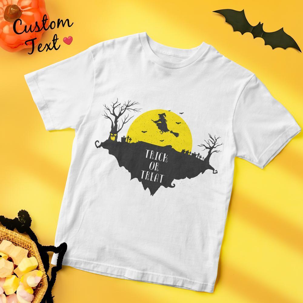T-shirts Gravés Personnalisés Trick Or Treat Cadeaux De Chemise D'halloween Pour Les Amis