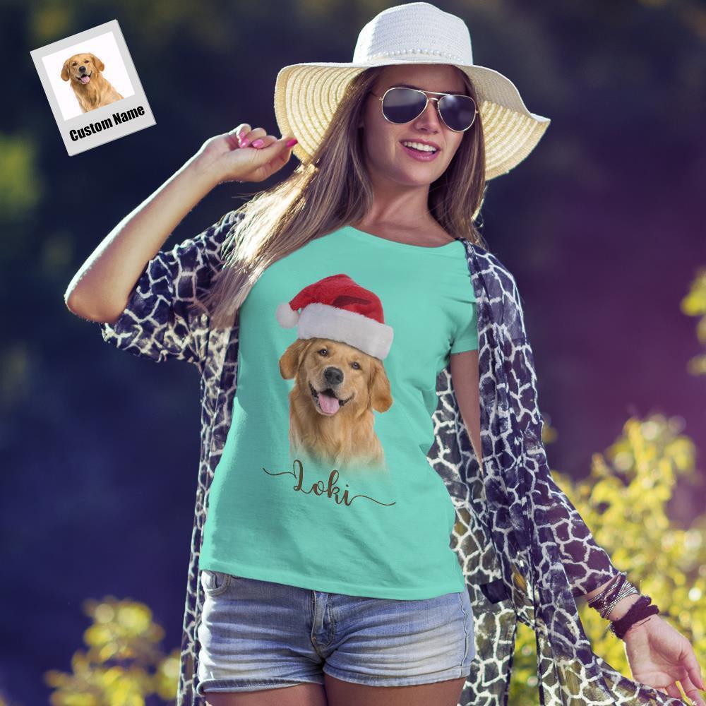 Cadeaux Personnalisés De T-shirt Cocker Spaniel Avec Photo Gravée Pour Noël