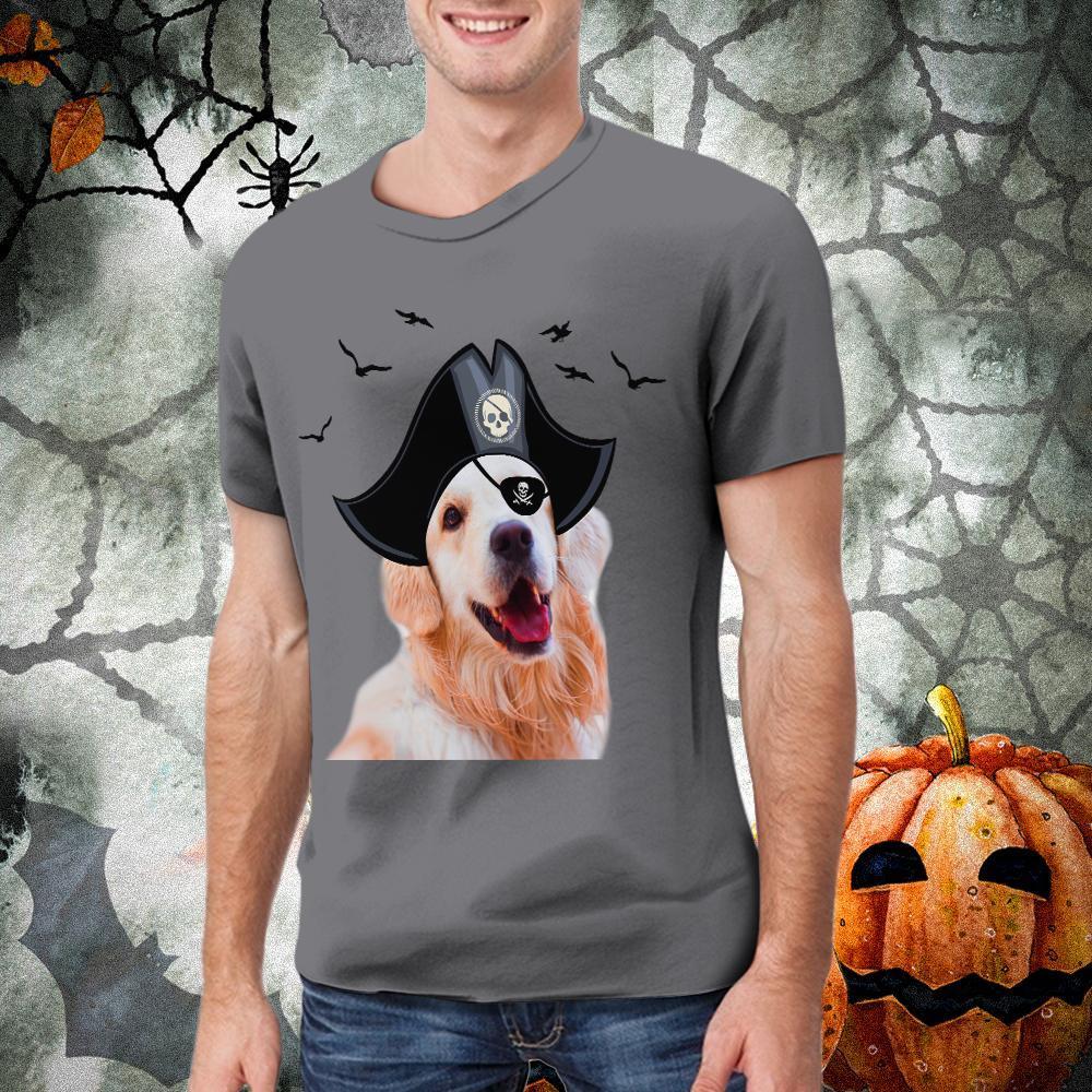 T-shirt Visage Personnalisé Avec Chapeau De Sorcière Drôle Halloween