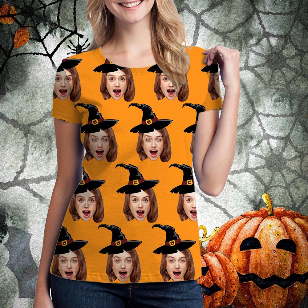 T-shirt Unisexe Personnalisé Halloween Hat All Over Print
