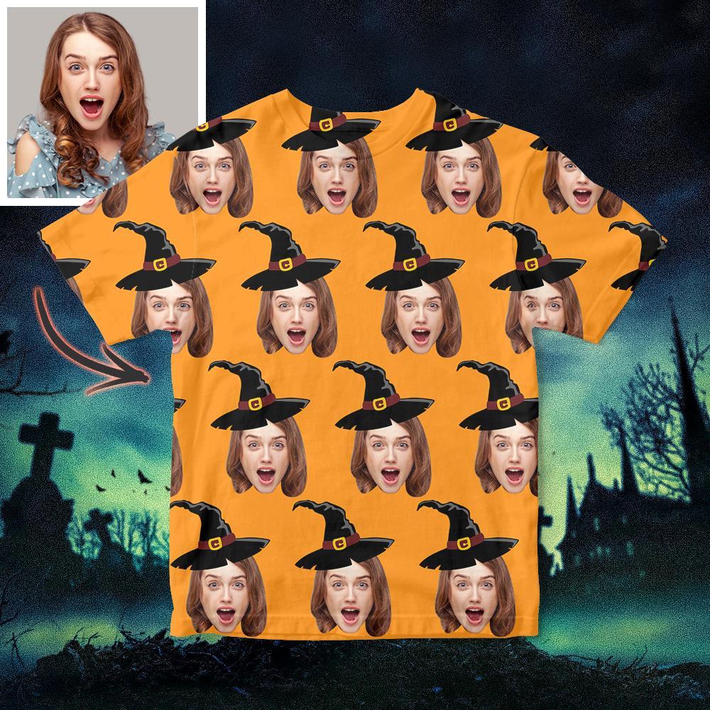 T-shirt Unisexe Personnalisé Halloween Hat All Over Print