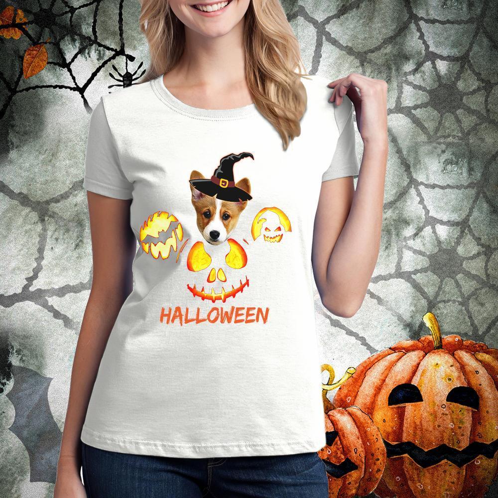 Cadeau De Thème De Chien De Sorcière De T-shirt Photo Heureux De Halloween Pour L'amant De Chien