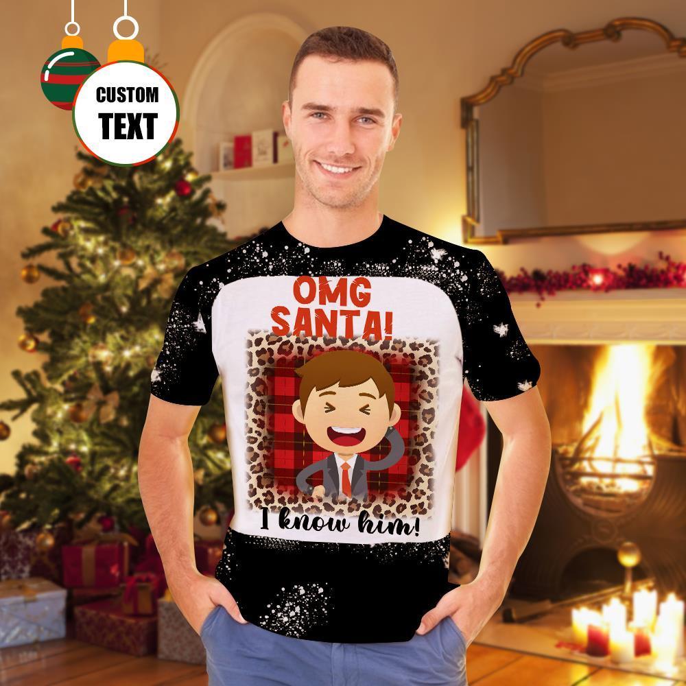 La Chemise De Noël Photo Personnalisée Peut Envoyer Des Photos De La Chemise Au Cadeau De Noël De La Famille - soufeelfr